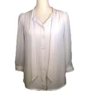 LOFT (S) Long sleeve button down blouse